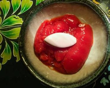 Dessert rouge – Gelée de fraise un peu japonaise