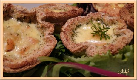 Quiche toast Cups au saumon 