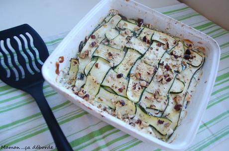 Gratin courgettes et noisettes