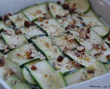 Gratin courgettes et noisettes