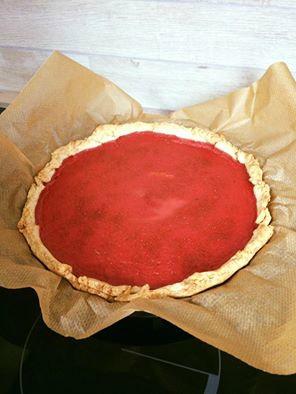 Tarte fraise-rhubarbe