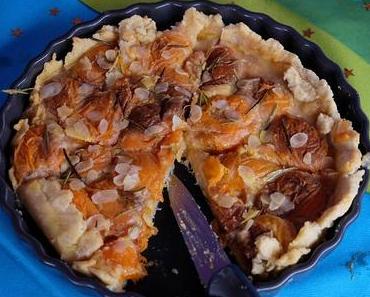 Tarte aux abricots et romarin