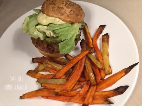 Burgers végétariens d’haricots rouges et pois chiches aux épices indiennes