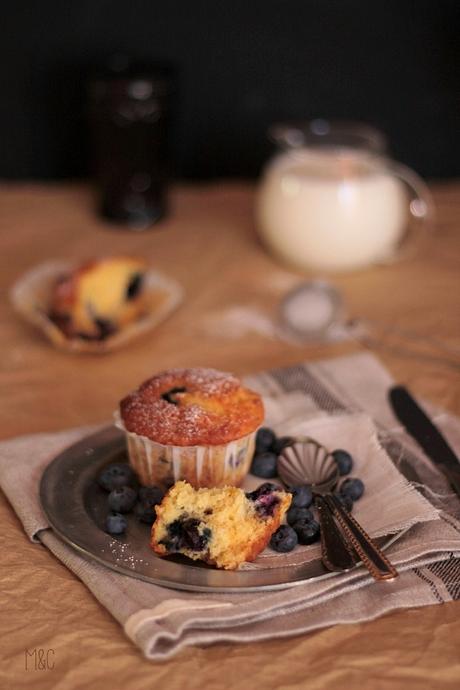 Muffins Ricotta Myrtilles … et un peu de Citron