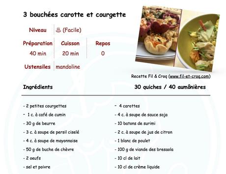 3 super bouchées apéritives avec des carottes et des courgettes ! ♨