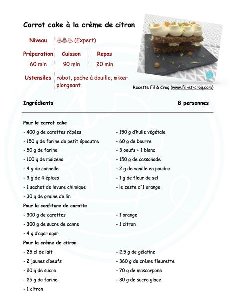 Mon carrot cake tout bon tout bio !