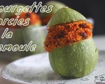 Courgettes farcies à la semoule (vegan)