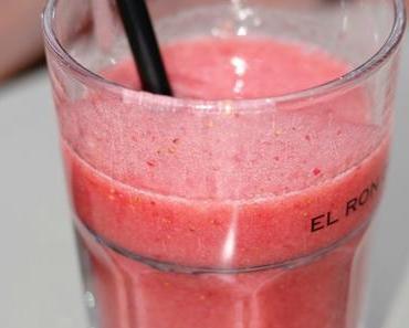 Smoothie pêches - fraises