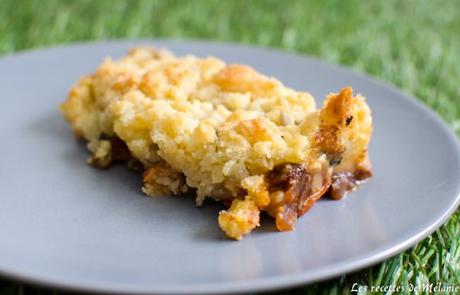 Crumble de tomates au roquefort