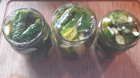 Conserves de cornichons au vinaigre