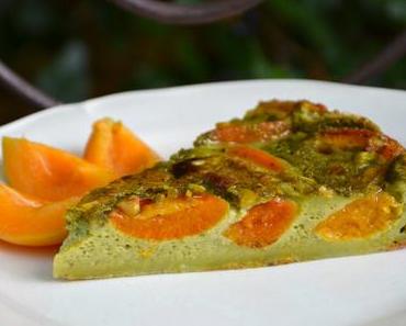 Clafoutis aux abricots et pistaches