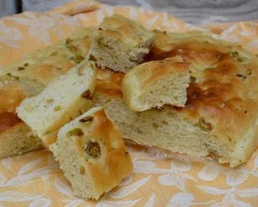 Foccacia aux olives
