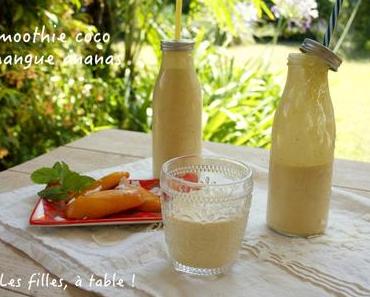 Smoothie coco mangue ananas