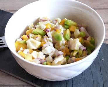 Ceviche de dorade, avocat et mangue / Sea bream, avocado and mango ceviche