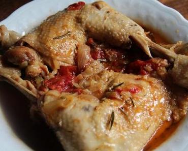 CUISSES DE POULET AUX TOMATES ET A LA BIERE