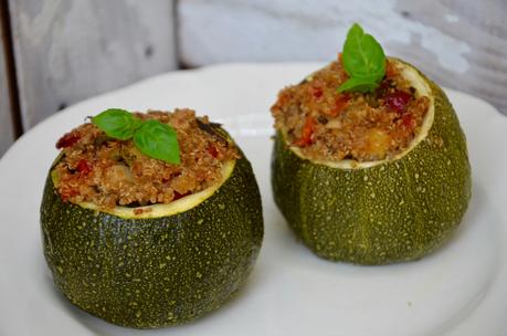 Courgettes farcies au quinoa et aux légumes