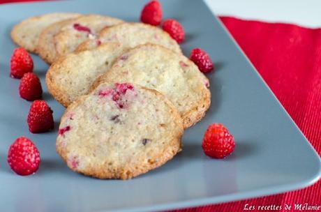 Cookies framboise et chocolat