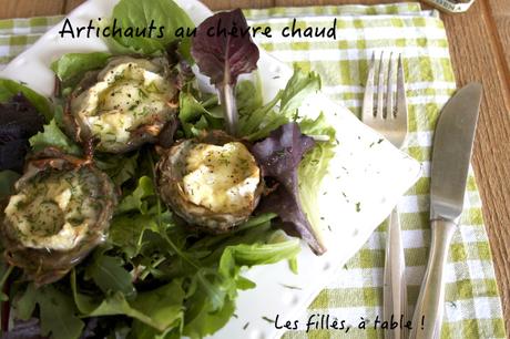 Artichauts au chèvre chaud