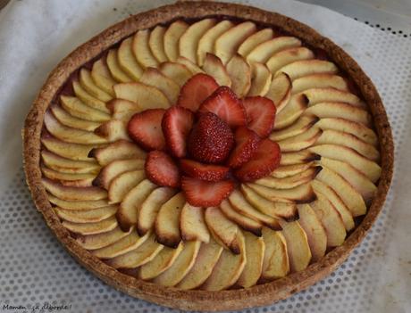 Tarte aux pommes à la fraise