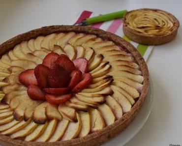 Tarte aux pommes à la fraise