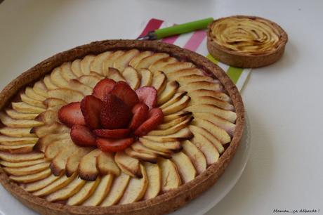 Tarte aux pommes à la fraise