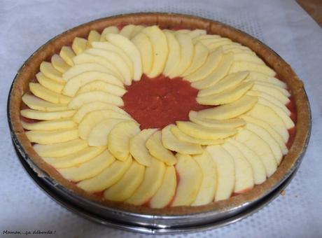 Tarte aux pommes à la fraise