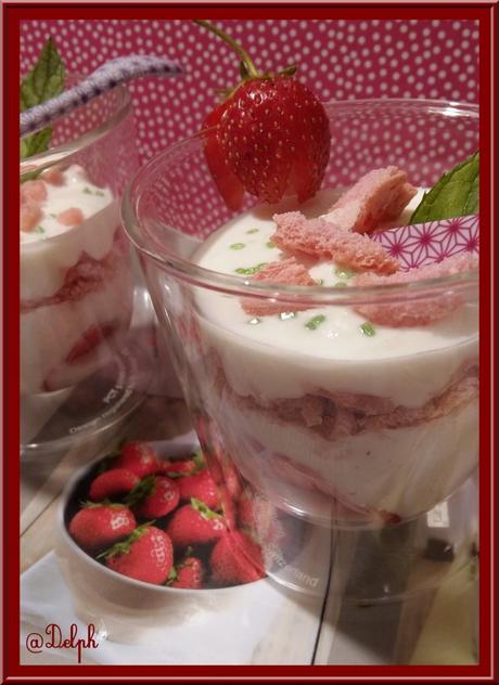 Verrines de Fromage blanc aux fraises