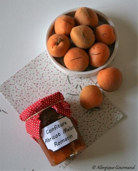 Confiture abricots, melon, romarin, Bio
