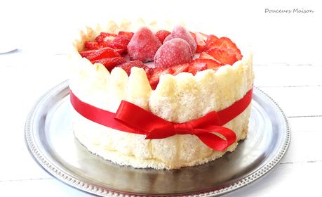 Charlotte aux Fraises dans DESSERTS charlotte-fraise