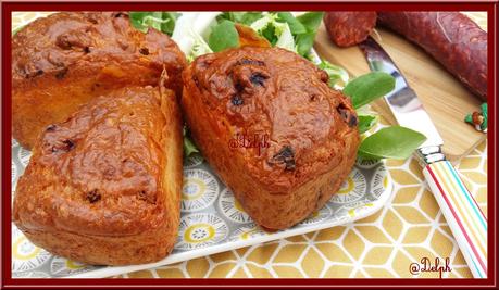 Cake au chorizo et au comté