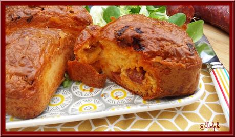 Cake au chorizo et au comté