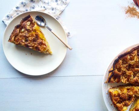 Tarte aux mirabelles et amandes