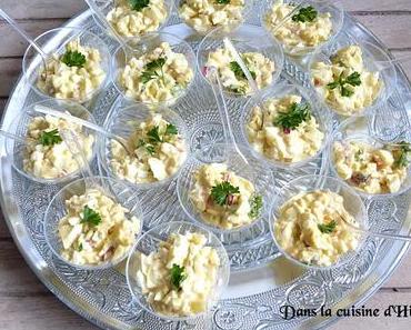 Verrine façon oeuf mimosa / Deviled egg verrine