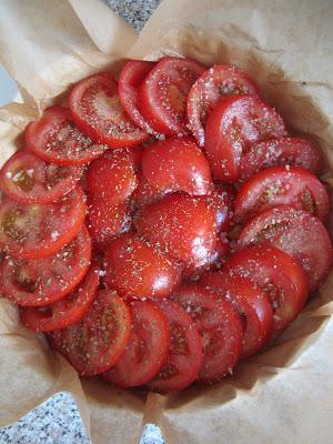 Tatin de tomates au parmesan
