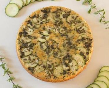 Gâteau renversé aux courgettes, chèvre et tomates séchées