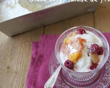 Glace coco, salade de fruits
