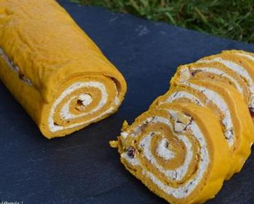 Roulé carotte aux noisettes