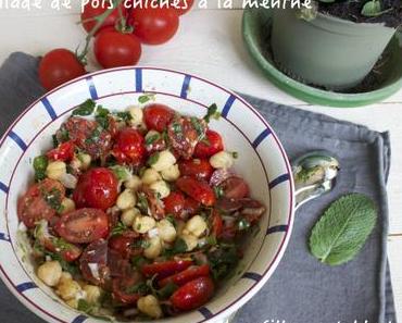 Salade de pois chiches et menthe