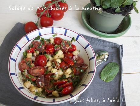 Salade de pois chiches et menthe