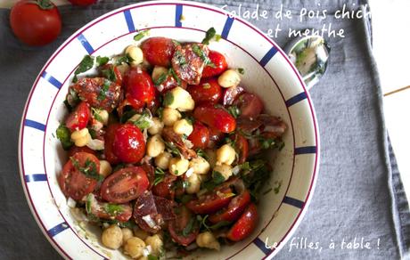 Salade de pois chiches et menthe