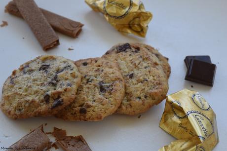 Cookies chocolat, gavotte et noisette