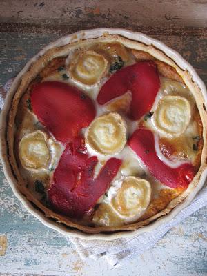 Quiche aux légumes & au chèvre