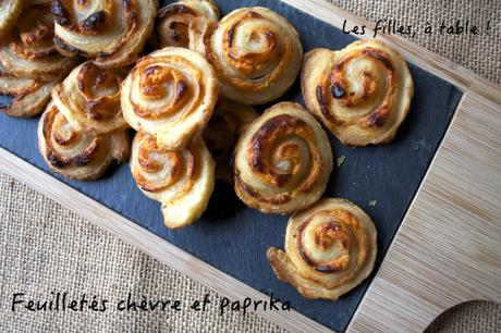 Feuilletés de chèvre au paprika