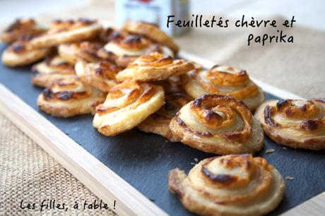 Feuilletés de chèvre au paprika