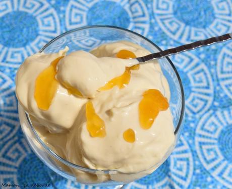 Crème glacée mangue et mascarpone