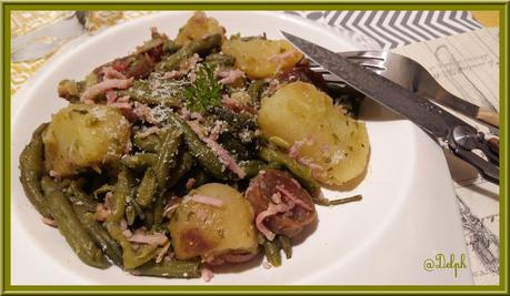 Poêlée de haricots verts et pommes de terre