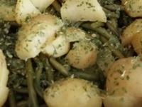 Poêlée de haricots verts et pommes de terre