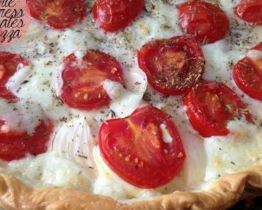 Tarte express à la tomate et mozzarella