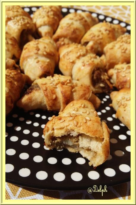 Croissants feuilletés à la tapenade