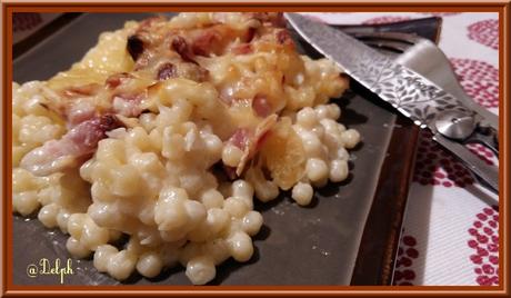 Gratin de pâtes plomb à la carbonara